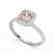 1.25 CTW Morganite & Micro Pave VS/SI Diamond Halo Ring - 2
