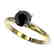 1.25 CTW Fancy Black VS Diamond Solitaire Engagement