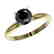 1.25 CTW Fancy Black VS Diamond Solitaire Engagement - 2