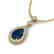 2.75 CTW Sapphire & Micro Pave VS/SI Diamond Necklace