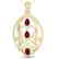 3.50 CTW Ruby & Micro Pave VS/SI Diamond Heart Necklace