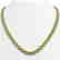 23.86 CTW Peridot & Diamond Halo Necklace 10K Yellow
