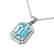 6 CTW Sky Blue Topaz And Micro Pave VS/SI Diamond Halo