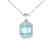 6 CTW Sky Blue Topaz And Micro Pave VS/SI Diamond Halo - 2
