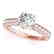 1.1 CTW Certified VS/SI Diamond Solitaire Ring 14K Rose