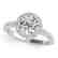 1.01 CTW Certified VS/SI Diamond Solitaire Halo Ring