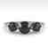 1 CTW Black Certified Diamond Art Deco Ring 14K White