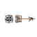 1 CTW Certified VS/SI Quality Cushion Cut Diamond Stud - 2