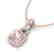2.75 CTW Morganite & Micro VS/SI Diamond Halo Necklace