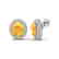8 CTW Citrine & Micro Pave VS/SI Diamond Earrings 18K - 2