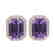 9.40 CTW Amethyst & Micro Pave VS/SI Diamond Halo