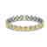 23 CTW Citrine & Micro Pave Bracelet Heart Halo 14K - 2