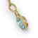 4 CTW Sky Blue Topaz & Pave Halo VS/SI Diamond Necklace - 2