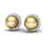 0.50 CTW Micro Pave Halo VS/SI Diamond & Golden Pearl