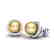 0.50 CTW Micro Pave Halo VS/SI Diamond & Golden Pearl - 2