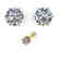 1.0 CTW Certified VS/SI Diamond Stud Art Deco Earrings - 2