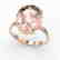 9 CTW Morganite Designer Solitaire Engagement Ring 14K - 2
