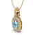 2.50 CTW Sky Blue Topaz & Micro Pave VS/SI Diamond - 2