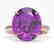 9 CTW Amethyst Designer Solitaire Engagement Ring 14K