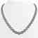 30.41 CTW Oval Diamond Designer Necklace 18K White Gold