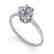 1.0 CTW VS/SI Diamond Art Deco Ring 14K White Gold - 2