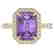 5.03 CTW Amethyst And Micro Pave VS/SI Diamond Halo