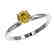0.50 CTW Certified Intense Yellow SI Diamond Solitaire - 2