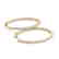 1 CTW Diamond VS/SI Certified 22 Mm Hoop Earrings 14K