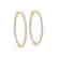 1 CTW Diamond VS/SI Certified 22 Mm Hoop Earrings 14K - 2