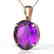 9 CTW Amethyst Designer Solitaire Necklace 14K Rose