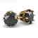 3.0 CTW Black Diamond Stud Solitaire Earrings 14K