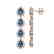7.81 CTW London Topaz & Diamond Halo Earrings 10K Rose - 2