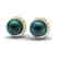 0.50 CTW Micro Halo VS/SI Diamond & Peacock Pearl