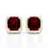 6 CTW Garnet & Micro Pave VS/SI Diamond Halo Solitaire