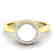 0.25 CTW Micro Pave Halo VS/SI Diamond & Pearl Ring 18K