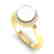 0.25 CTW Micro Pave Halo VS/SI Diamond & Pearl Ring 18K - 2