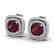 4.55 CTW Garnet & Micro Pave VS/SI Diamond Halo