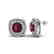 4.55 CTW Garnet & Micro Pave VS/SI Diamond Halo - 2