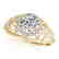 1.22 CTW Certified VS/SI Diamond Solitaire Halo Ring - 2