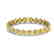23 CTW Citrine & Micro Pave Bracelet Heart Halo 14K - 2