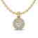 0.60 CTW Micro Pave VS/SI Diamond Designer Necklace 18K