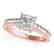 1.2 CTW Certified VS/SI Princess Diamond Solitaire
