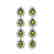 7.88 CTW Tourmaline & Diamond Halo Earrings 10K White