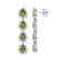 7.88 CTW Tourmaline & Diamond Halo Earrings 10K White - 2