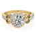 0.8 CTW Certified VS/SI Diamond Solitaire Halo Ring 14K