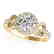 0.8 CTW Certified VS/SI Diamond Solitaire Halo Ring 14K - 2