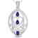 3.50 CTW Tanzanite & Micro VS/SI Diamond Heart Necklace
