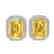 8.40 CTW Citrine & Micro Pave VS/SI Diamond Halo