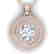 0.9 CTW Certified VS/SI Diamond Art Deco Halo Necklace