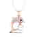 0.65 CTW VS/SI Diamond & White Pearl Dolphin Necklace - 2